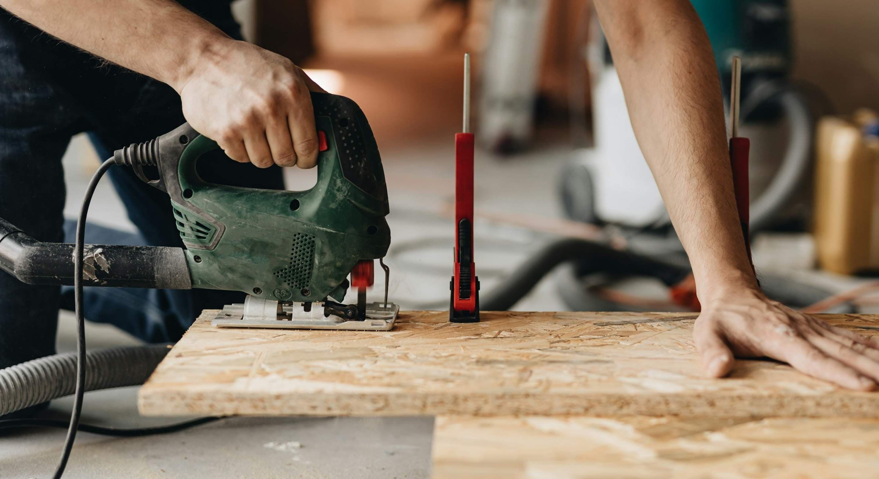 Roofing professional image while working