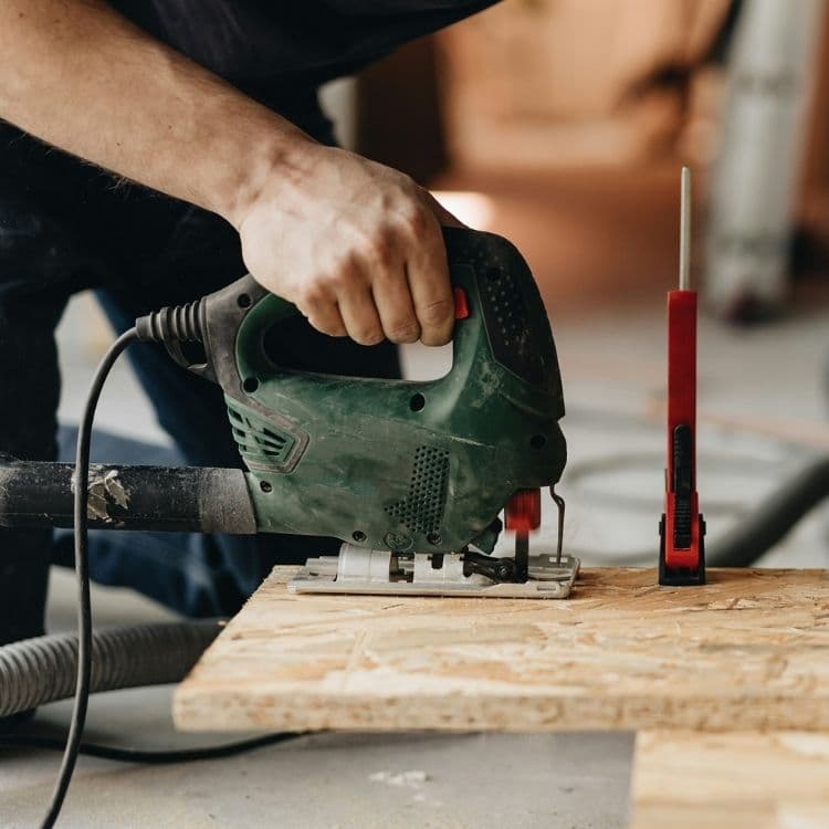 Roofing professional image while working